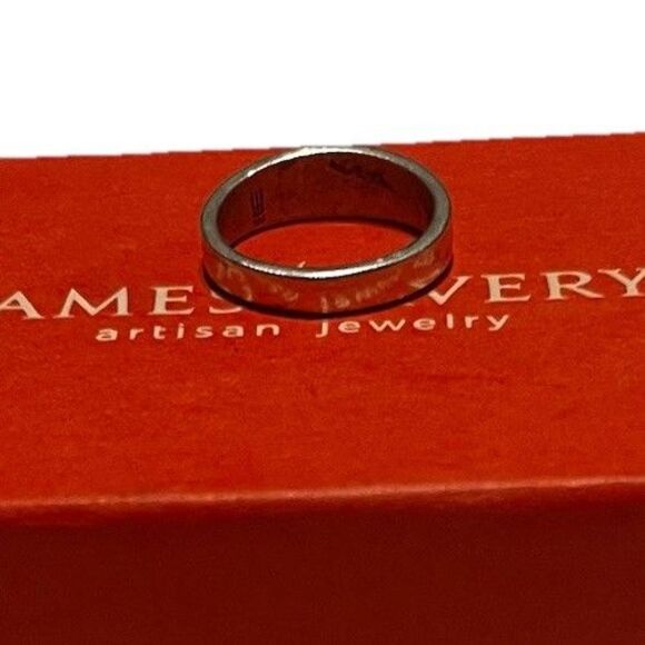 James Avery Small Crosslet Ring Size 5 Cut Out Cross Stearling Silver 925 Unisex - Picture 2 of 4